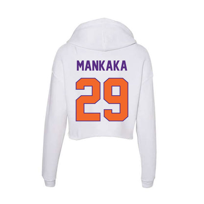 Clemson - NCAA Football : Michael Mankaka - Women's Crop Fleece Hoodie-1