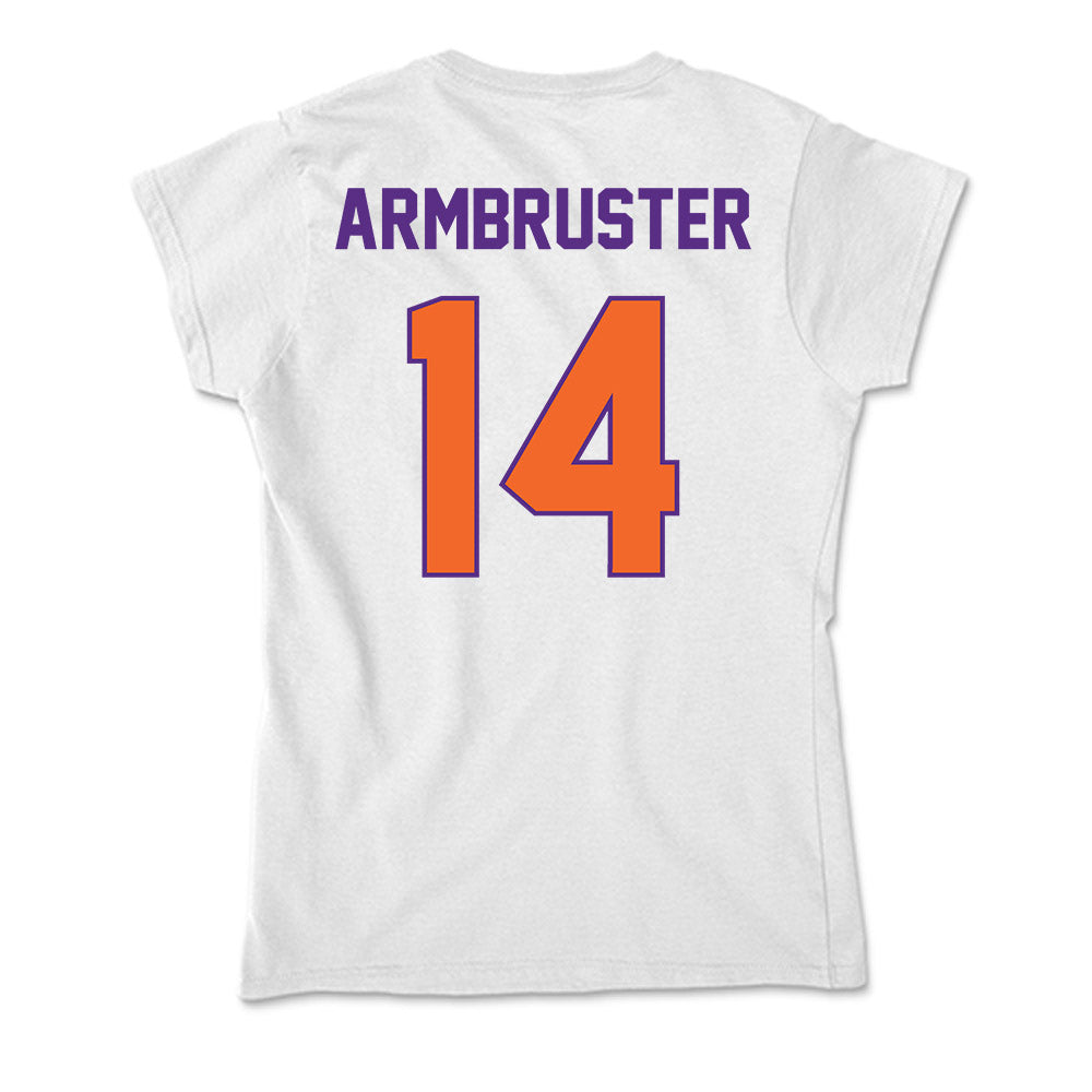 Clemson - NCAA Women's Volleyball : Audrey Armbruster - Soft Style Women’s T-Shirt-1