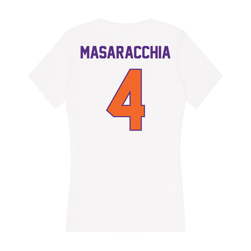 Clemson - NCAA Women's Lacrosse : Paris Masaracchia - Women's V-Neck T-Shirt-1