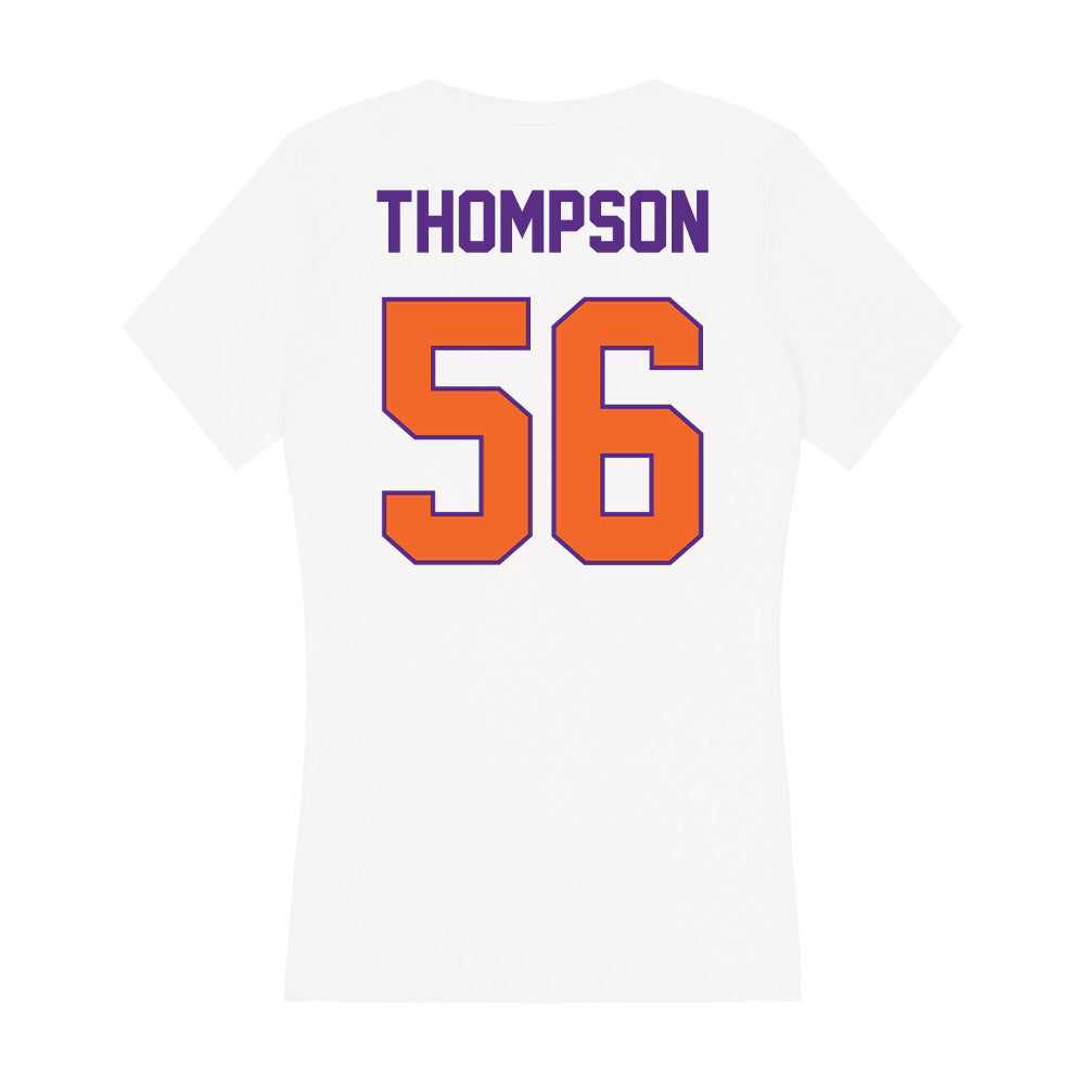 Clemson - NCAA Football : Champ Thompson - Women's V-Neck T-Shirt-1