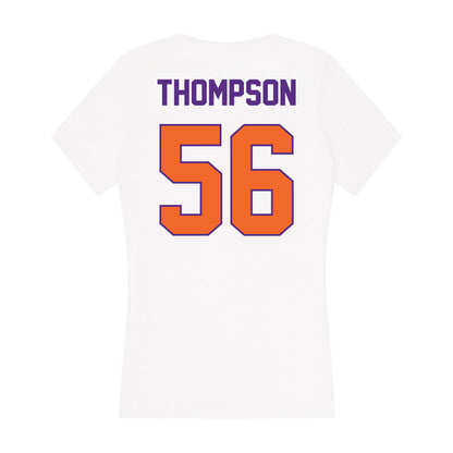 Clemson - NCAA Football : Champ Thompson - Women's V-Neck T-Shirt-1