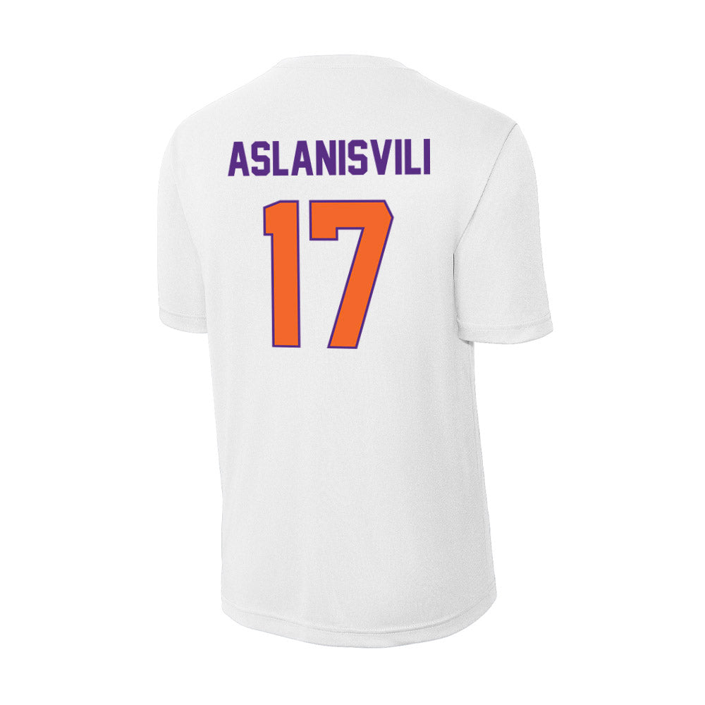 Clemson - NCAA Women's Tennis : Artemis Aslanisvili - Activewear T-Shirt-1