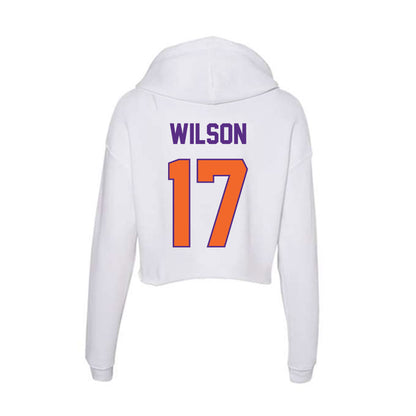 Clemson - NCAA Softball : Ava Wilson - Women's Crop Fleece Hoodie-1