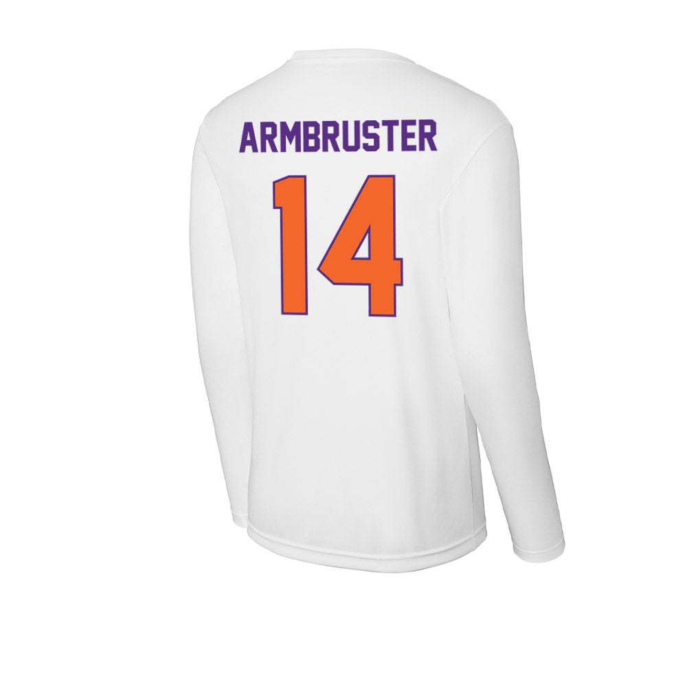 Clemson - NCAA Women's Volleyball : Audrey Armbruster - Activewear Long Sleeve T-Shirt-1