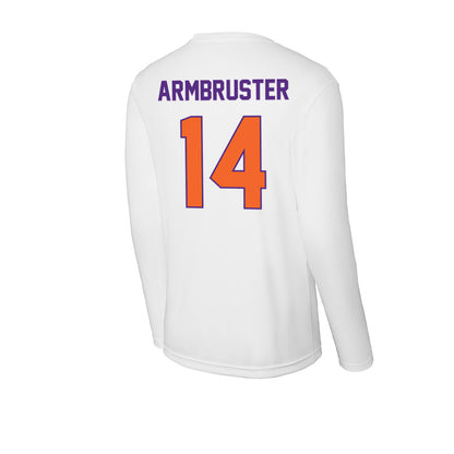 Clemson - NCAA Women's Volleyball : Audrey Armbruster - Activewear Long Sleeve T-Shirt-1