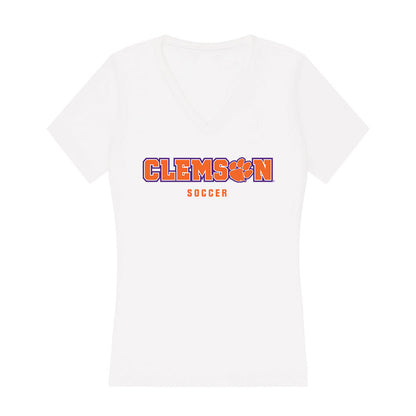 Clemson - NCAA Women's Soccer : Erin Sherden - Women's V-Neck T-Shirt-0