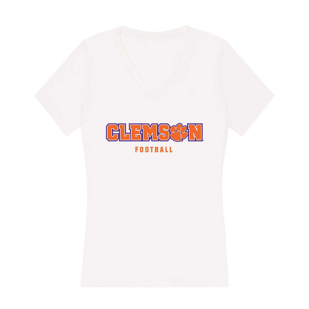 Clemson - NCAA Football : Nathan Brooks - Women's V-Neck T-Shirt-0