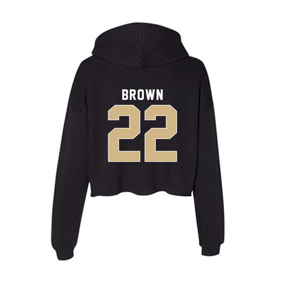 FSU - NCAA Football : Davonte Brown - Women's Crop Fleece Hoodie-1