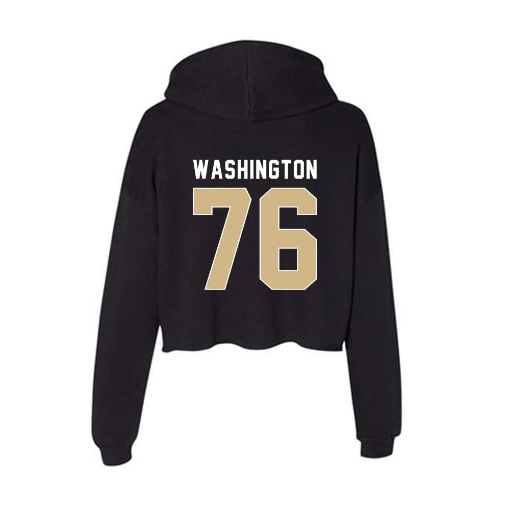 FSU - NCAA Football : Darius Washington - Women's Crop Fleece Hoodie-1