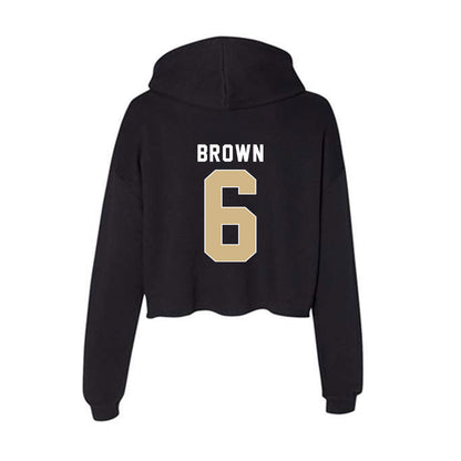 FSU - NCAA Football : Jalen Brown - Women's Crop Fleece Hoodie-1