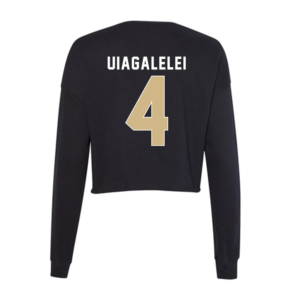 FSU - NCAA Football : DJ Uiagalelei - Women's Cropped Crew Fleece-1