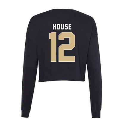 FSU - NCAA Men's Basketball : Tom House - Women's Cropped Crew Fleece-1