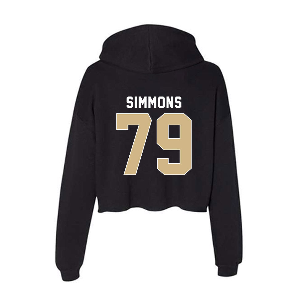 FSU - NCAA Football : Lucas Simmons - Women's Crop Fleece Hoodie-1