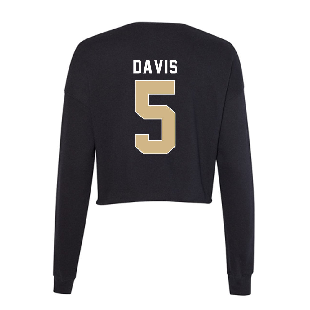 FSU - NCAA Men's Basketball : Daquan Davis - Women's Cropped Crew Fleece-1