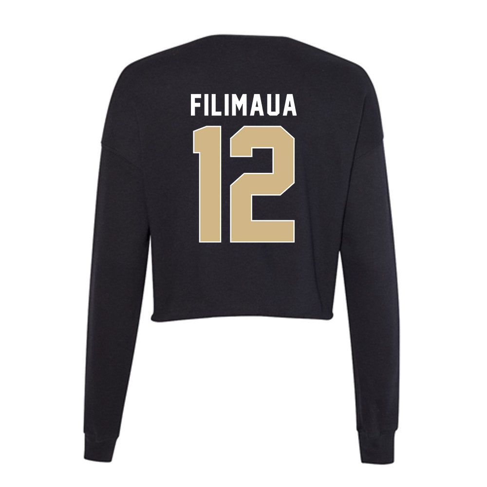 FSU - NCAA Women's Volleyball : Kyleene Filimaua - Women's Cropped Crew Fleece-1