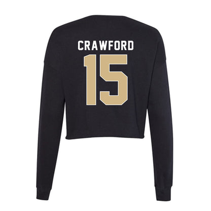 FSU - NCAA Men's Basketball : Jalen Crawford - Women's Cropped Crew Fleece-1