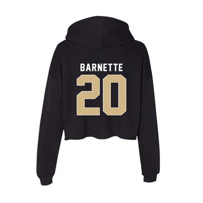 FSU - NCAA Women's Lacrosse : Emily Barnette - Women's Crop Fleece Hoodie-1
