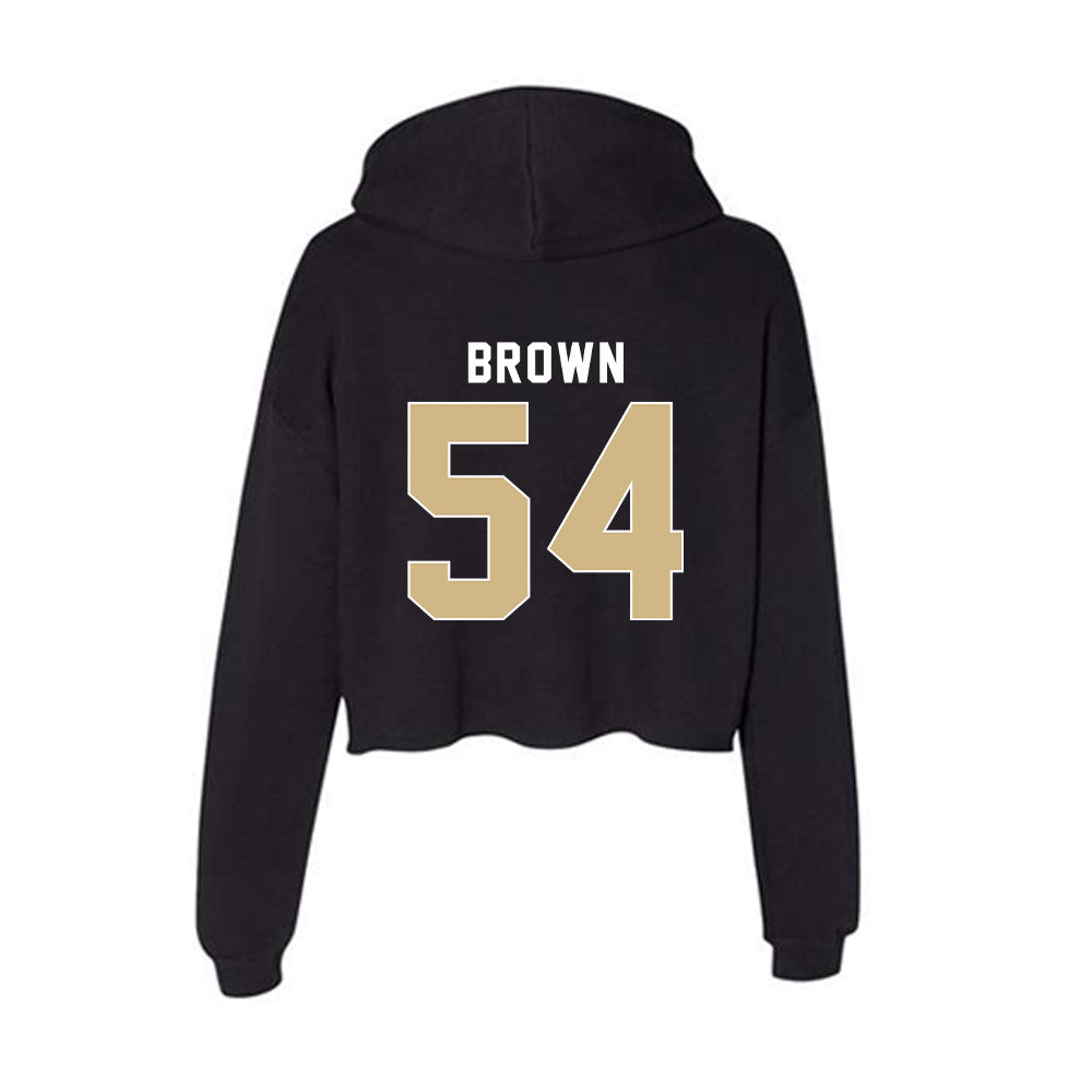 FSU - NCAA Football : Chastan Brown - Women's Crop Fleece Hoodie-1