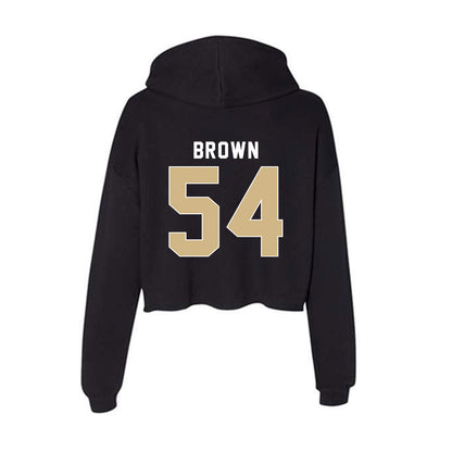 FSU - NCAA Football : Chastan Brown - Women's Crop Fleece Hoodie-1
