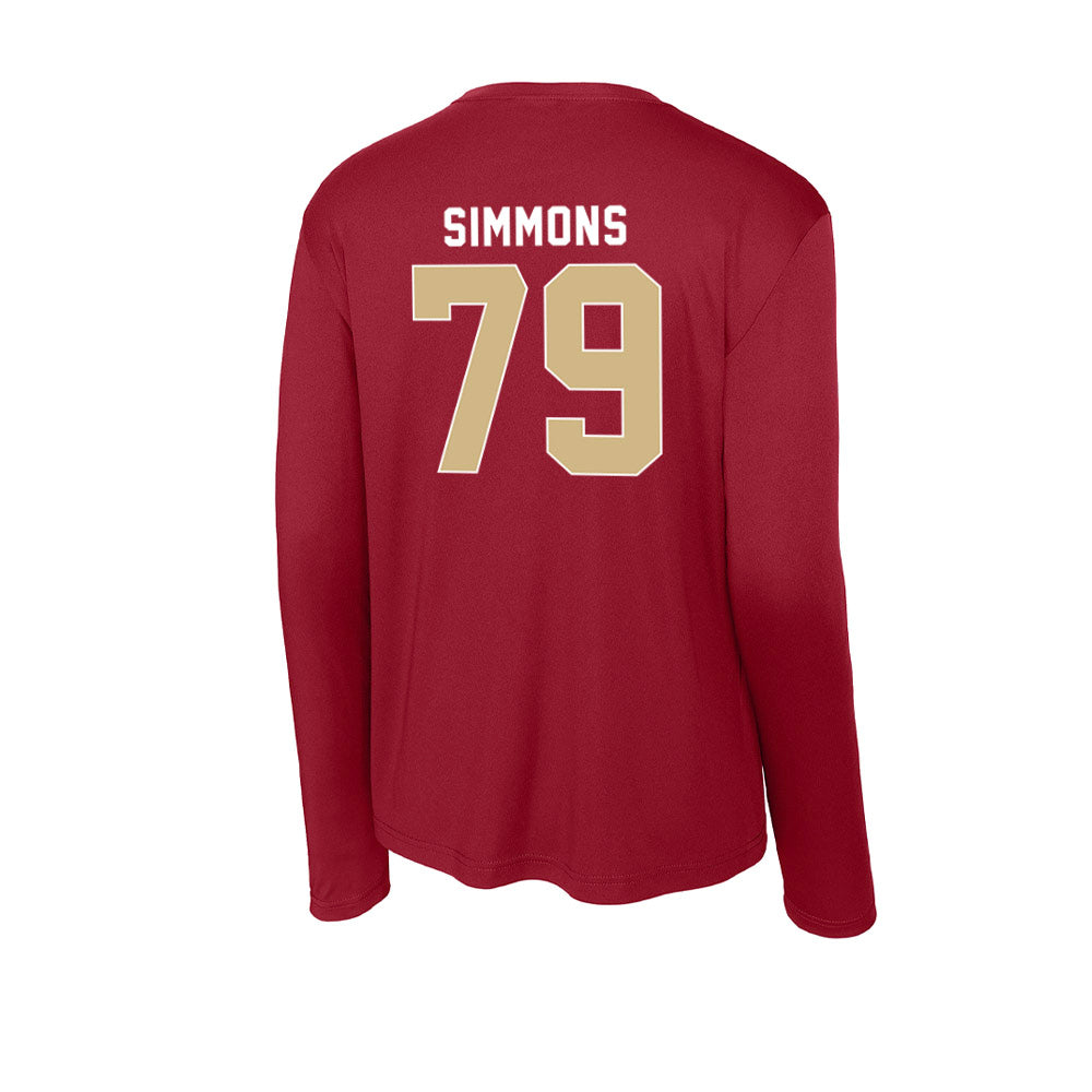 FSU - NCAA Football : Lucas Simmons - Activewear Long Sleeve T-Shirt-1