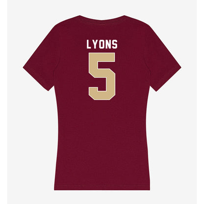 FSU - NCAA Football : Daniel Lyons - Women's V-Neck T-Shirt-1
