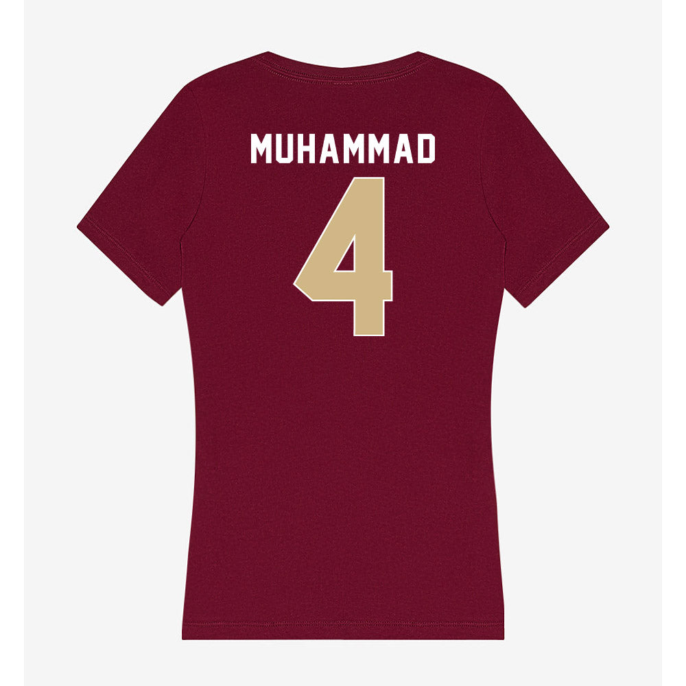 FSU - NCAA Men's Basketball : Shahid Muhammad - Women's V-Neck T-Shirt-1