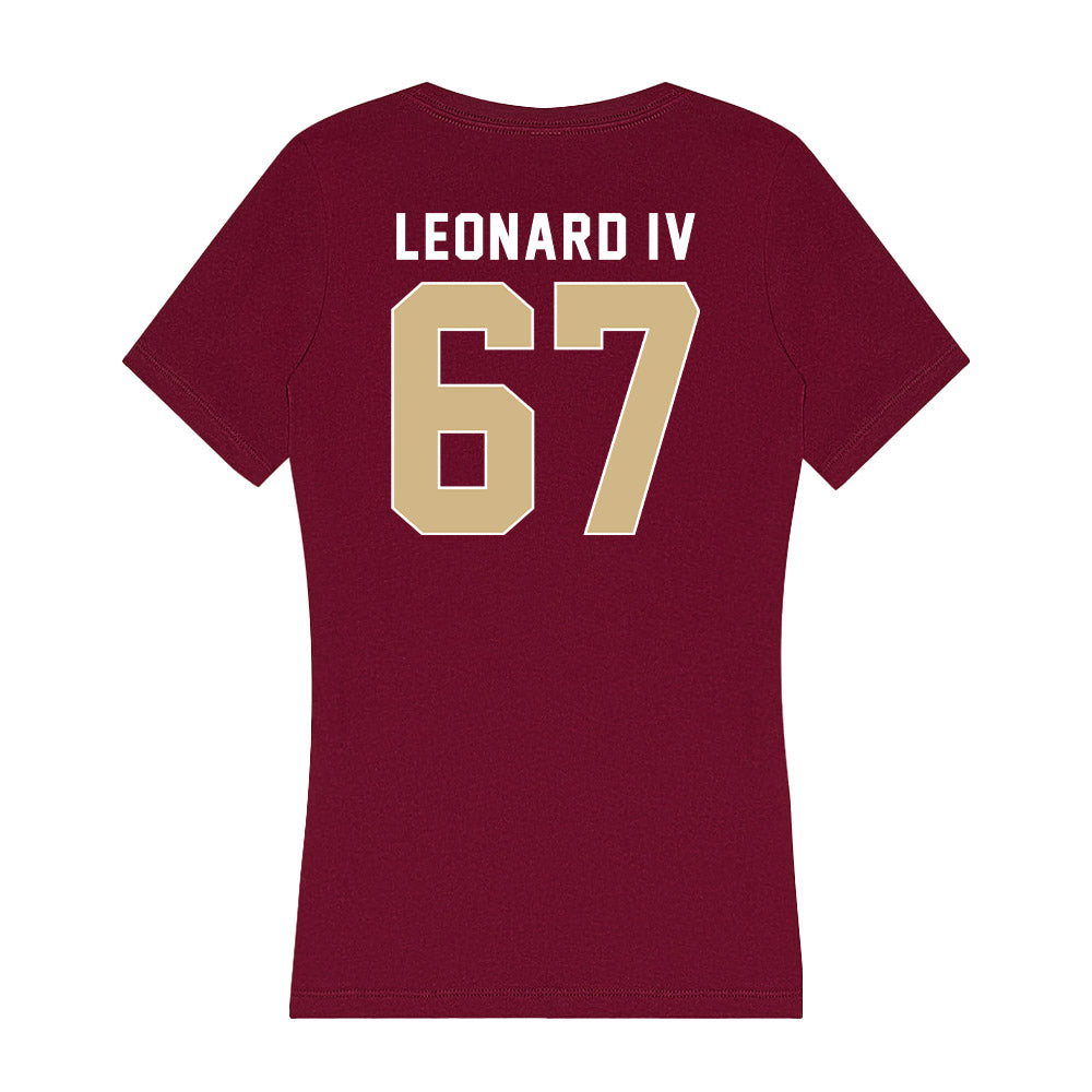 FSU - NCAA Football : Richie Leonard IV - Women's V-Neck T-Shirt-1