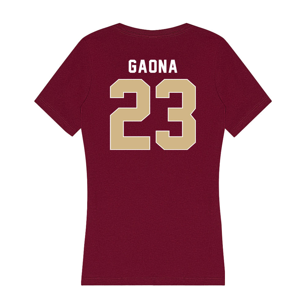 FSU - NCAA Women's Volleyball : Ella Gaona - Women's V-Neck T-Shirt-1