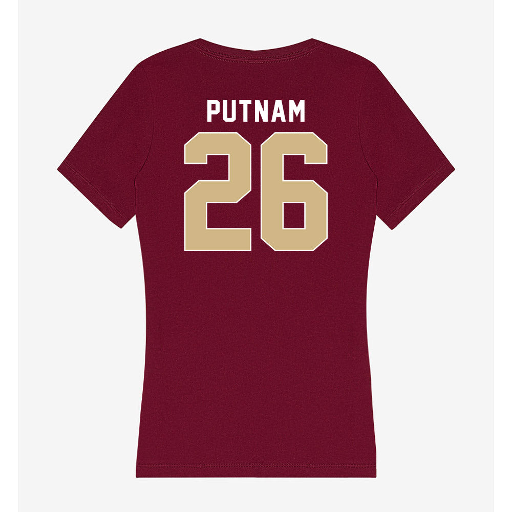 FSU - NCAA Baseball : Eli Putnam - Women's V-Neck T-Shirt-1