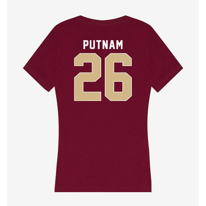 FSU - NCAA Baseball : Eli Putnam - Women's V-Neck T-Shirt-1
