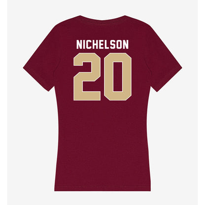 FSU - NCAA Football : Blake Nichelson - Women's V-Neck T-Shirt-1