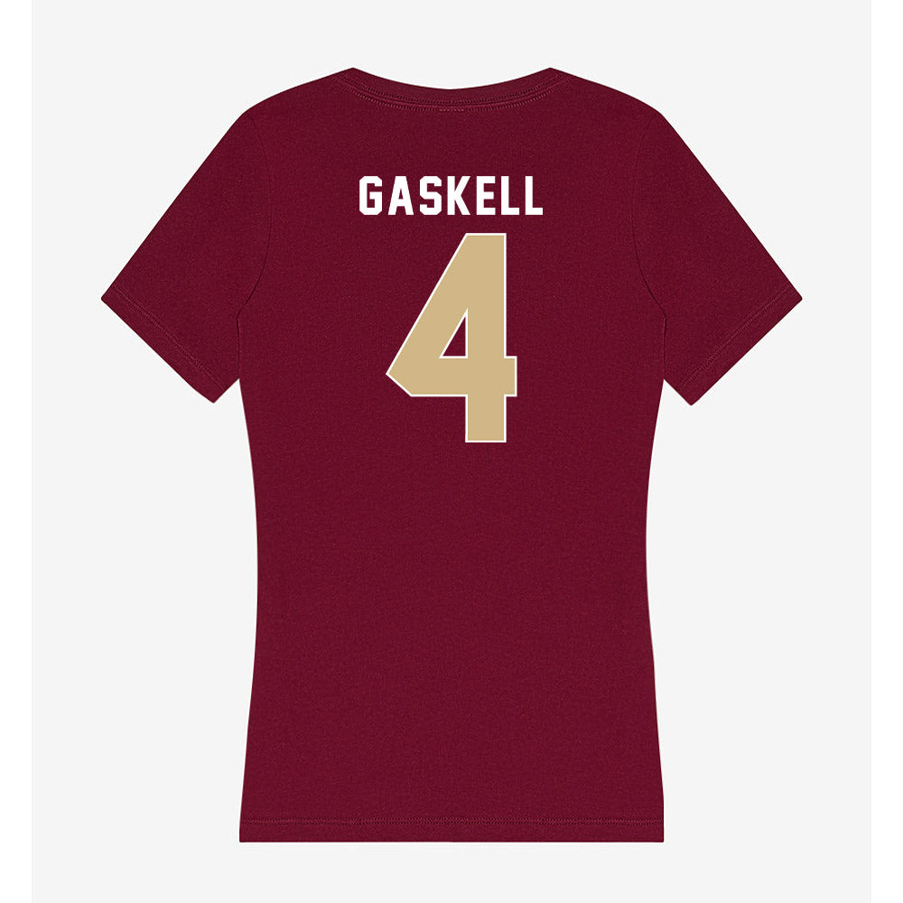 FSU - NCAA Softball : Marlee Gaskell - Women's V-Neck T-Shirt-1