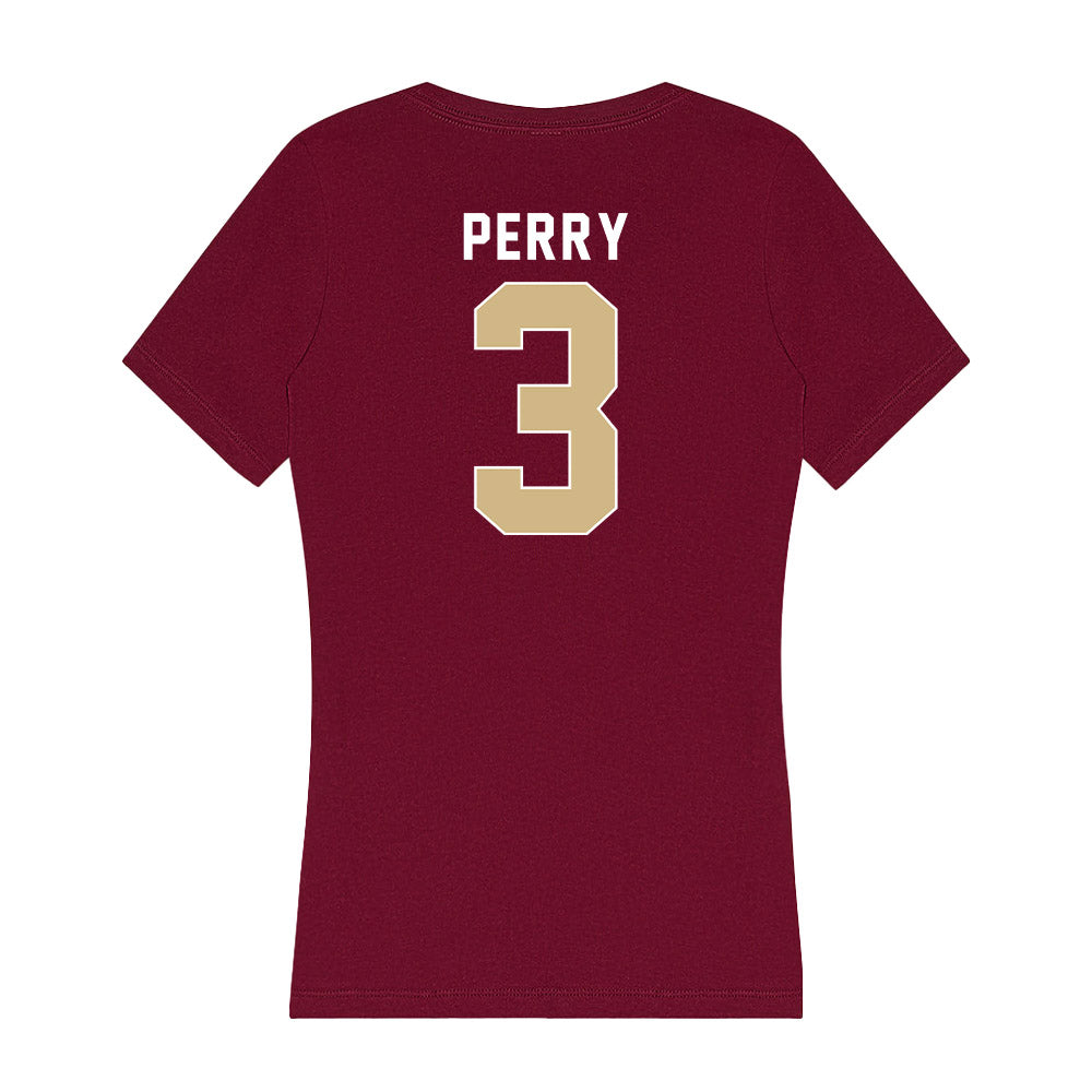 FSU - NCAA Women's Volleyball : Kelsey Perry - Women's V-Neck T-Shirt-1