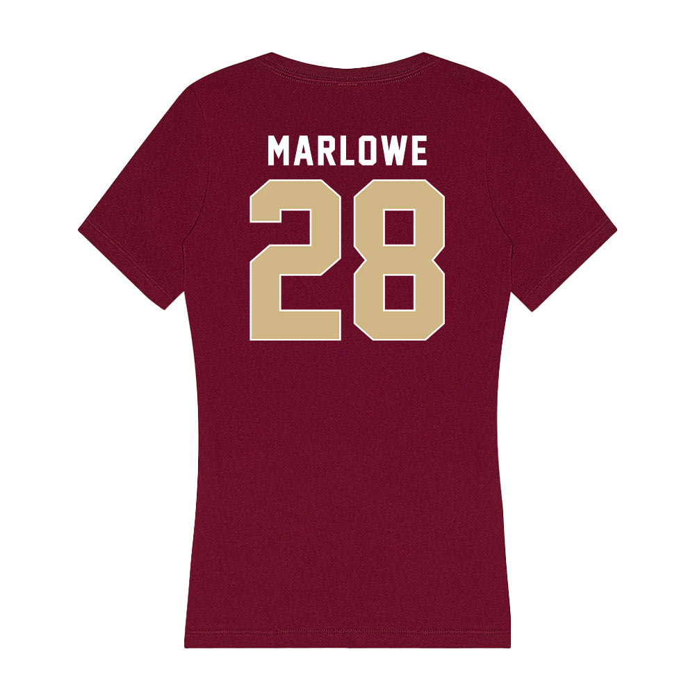 FSU - NCAA Baseball : Jacob Marlowe - Women's V-Neck T-Shirt-1