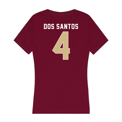 FSU - NCAA Women's Basketball : Raiane Dos Santos - Women's V-Neck T-Shirt-1