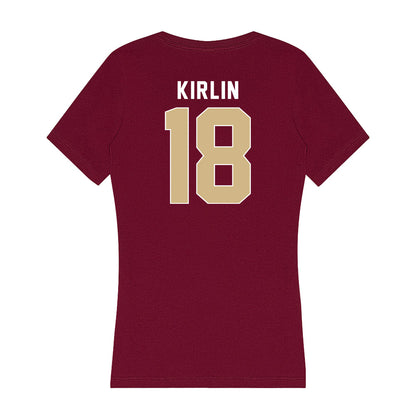 FSU - NCAA Women's Soccer : Emma Kirlin - Women's V-Neck T-Shirt-1