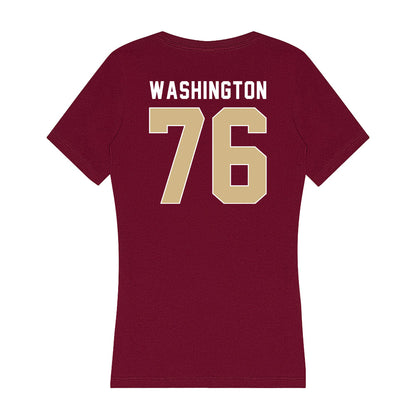 FSU - NCAA Football : Darius Washington - Women's V-Neck T-Shirt-1