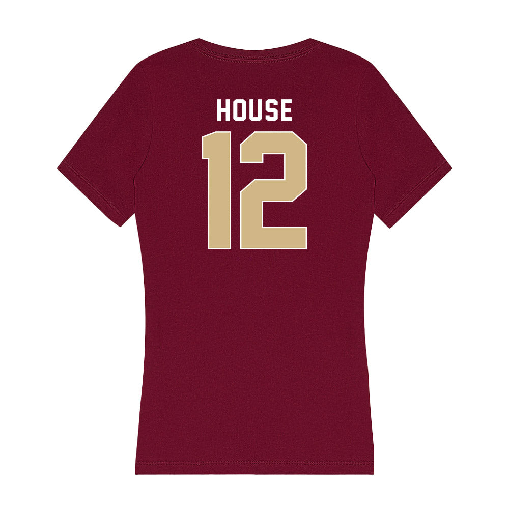 FSU - NCAA Men's Basketball : Tom House - Women's V-Neck T-Shirt-1