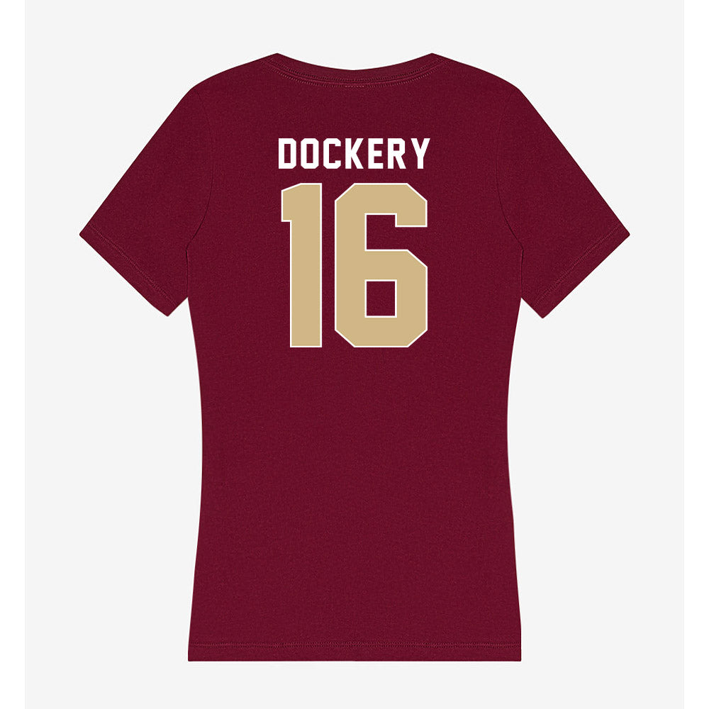 FSU - NCAA Softball : Averi Dockery - Women's V-Neck T-Shirt-1