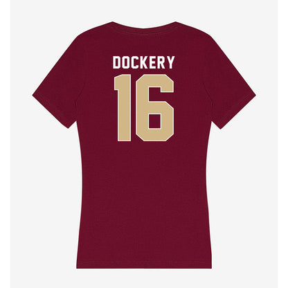 FSU - NCAA Softball : Averi Dockery - Women's V-Neck T-Shirt-1