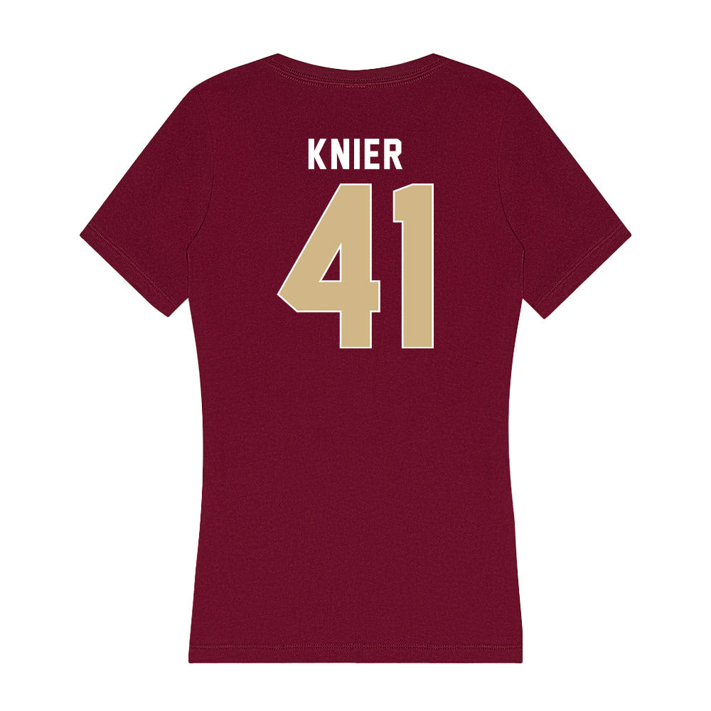 FSU - NCAA Baseball : Chris Knier - Women's V-Neck T-Shirt-1