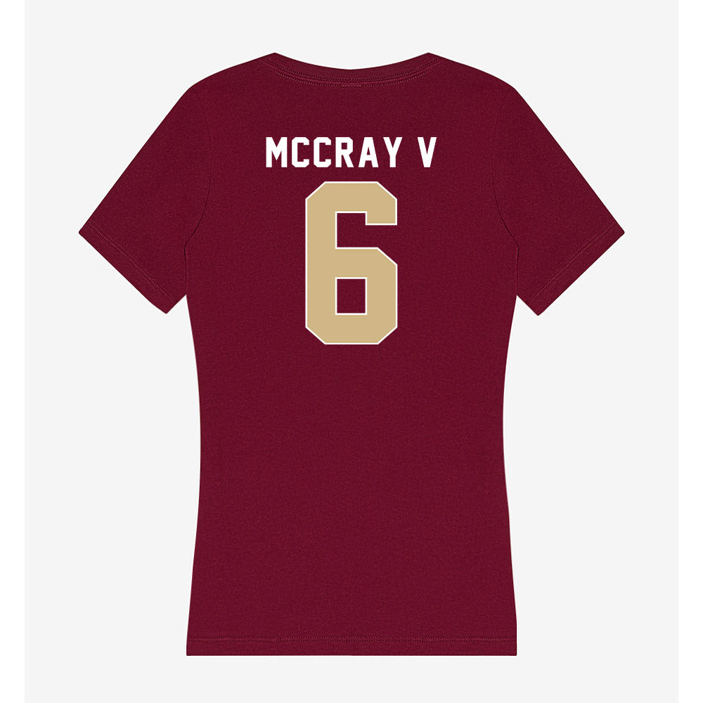 FSU - NCAA Men's Basketball : Robert McCray V - Women's V-Neck T-Shirt-1