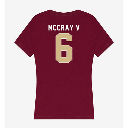 FSU - NCAA Men's Basketball : Robert McCray V - Women's V-Neck T-Shirt-1