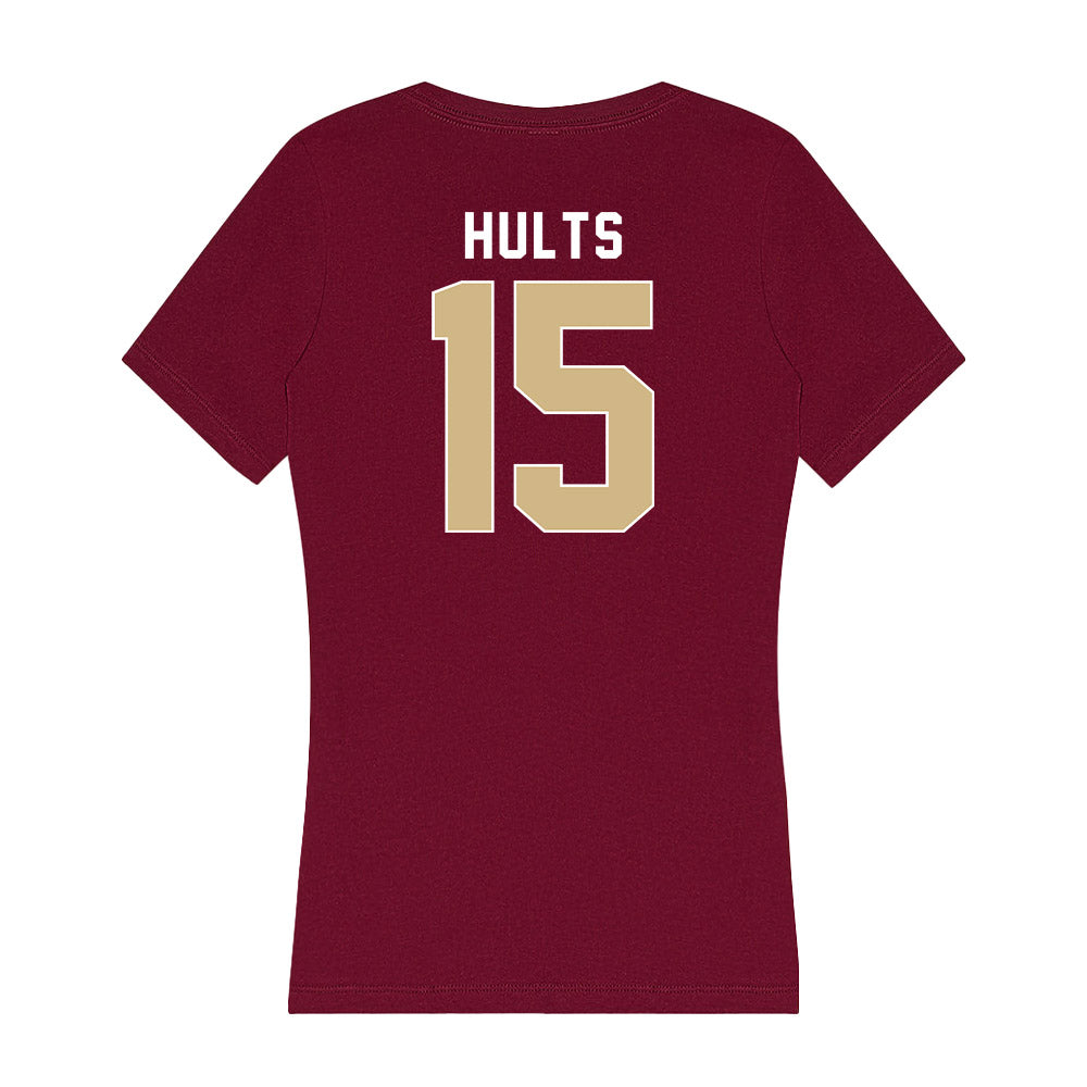 FSU - NCAA Baseball : Connor Hults - Women's V-Neck T-Shirt-1