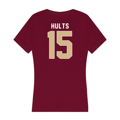 FSU - NCAA Baseball : Connor Hults - Women's V-Neck T-Shirt-1