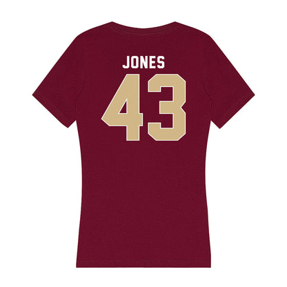 FSU - NCAA Men's Basketball : Jesse Jones - Women's V-Neck T-Shirt-1