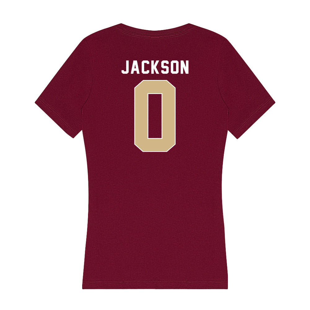 FSU - NCAA Men's Basketball : Chandler Jackson - Women's V-Neck T-Shirt-1