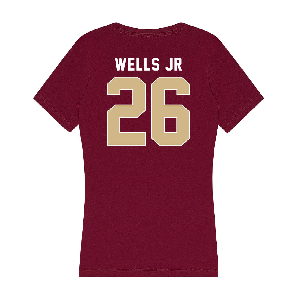 FSU - NCAA Football : Dwayne Wells Jr - Women's V-Neck T-Shirt-1