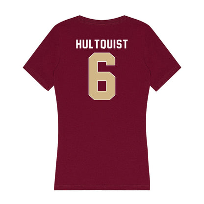 FSU - NCAA Beach Volleyball : Kenzie Hultquist - Women's V-Neck T-Shirt-1