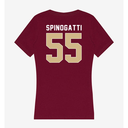 FSU - NCAA Softball : Danika Spinogatti - Women's V-Neck T-Shirt-1